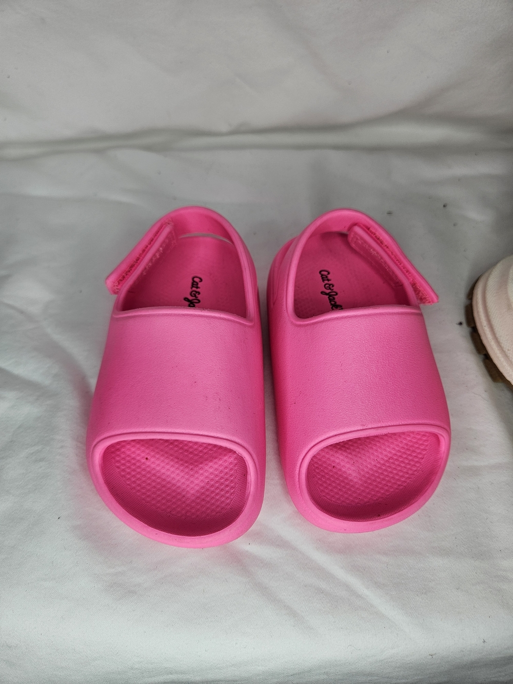 Cat & Jack Hot Pink Slip-On Kids Sandals with Back Strap